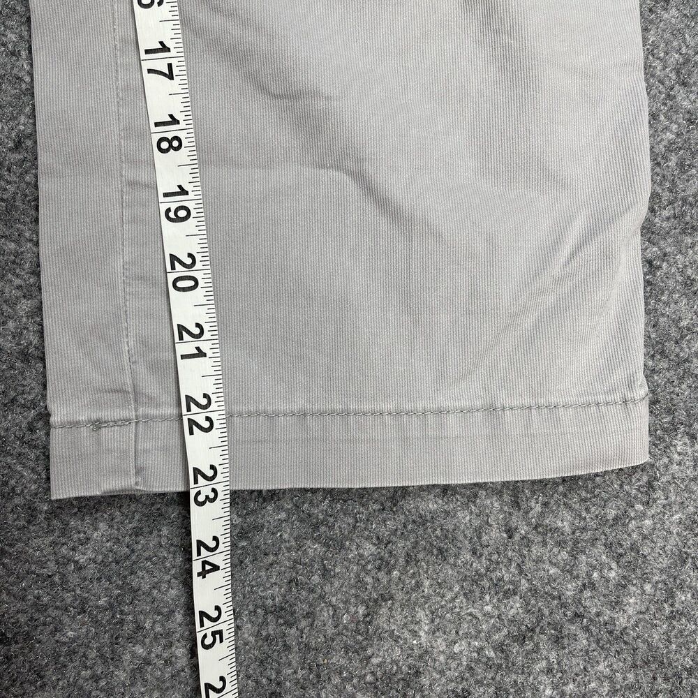 Eddie Bauer Shaw Fit Capri Pants Size 8 Gray Ribbed Tie Waist Hiking Outdoor - Picture 11 of 12
